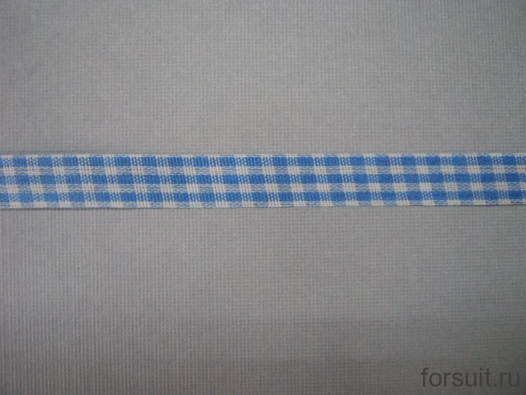 Лента декоративная голубая 10мм 50 ярд/упак 