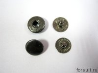 Кнопки ALFA 9,5 мм черный никель 90шт/упак