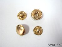 Кнопки ALFA-K 9,5 мм золото 100 шт/упак