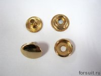 Кнопки К 12,5 мм золото уп. 100 шт.
