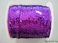 Пайетки на бобине фиолет 100+/-1ярд/шт
