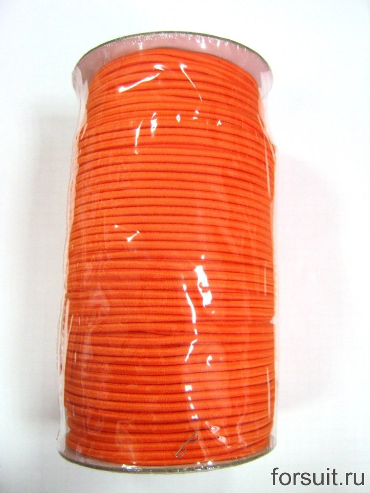 Шнур-резинка 2,5 мм оранж 100м/уп 