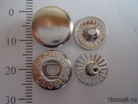 Кнопки  ALFA 12,5 мм никель 1440шт/упак