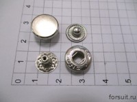 Кнопки ALFA-K LUX 12,5 мм никель 50 шт/упак