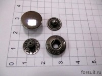 Кнопки ALFA-K LUX 12,5 мм т.никель 50 шт/упак