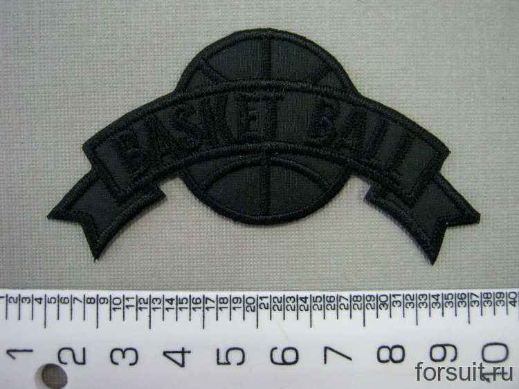 Аппликации basket ball 83х45мм черн 2шт/упак 