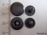 Кнопки  ALFA 12,5 мм оксид 1440шт/упак