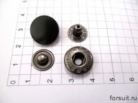 Кнопки ALFA-K LUX 15 мм черн 50 шт/упак
