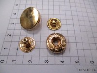 Кнопки ALFA-K LUX 17 мм золото 50 шт/упак