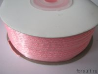 Лента атласная 3 мм розовый 90ярд+-0,5ярд