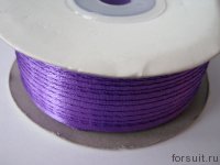 Лента атласная 3 мм фиолет 90ярд+-0,5ярд