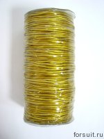 Шнур-резинка 2,5 мм золото 100м/уп