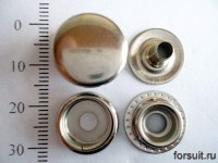 Кнопки 15 мм никель  нержавейка 720 шт/уп