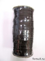 Шнур-резинка 2,5 мм т.коричн 100м/уп