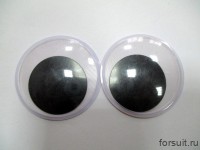 Глазки круглые* 50 мм черные 10 шт/упак
