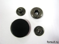 Кнопки ALFA-K 20 мм пластик.шляпка/черн 20 шт/упак