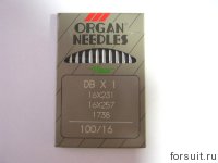 ORGAN иглы для ПШМ DBx1 (тонкая колба)  №100 10шт/уп
