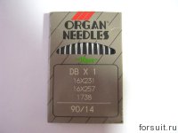 ORGAN иглы для ПШМ DBx1 (тонкая колба)  №90 10шт/уп