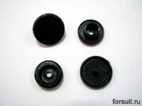 Кнопки рубашечные пластик D14мм черн 100шт/упак