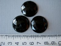 Камни пришивные Круг* черн.  20+/-2гр/упак.