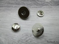 Кнопки-магнит К устан. 18мм никель 50шт/упак