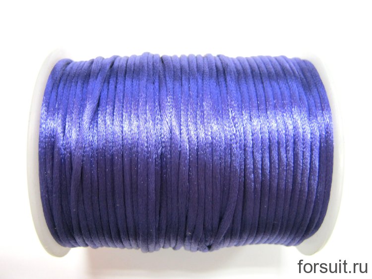 Шнур  атласный фиолетовый 3мм 80м/упак 