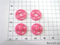 Кнопки пришивные пластик. D-13мм розов. 20шт/упак